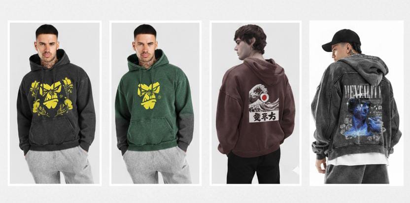 Acid Wash Hoodie- Trendy & Comfy